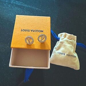 Louis Vuitton Louise By Night Earrings In Crystals Metal With Gold-Color Finish